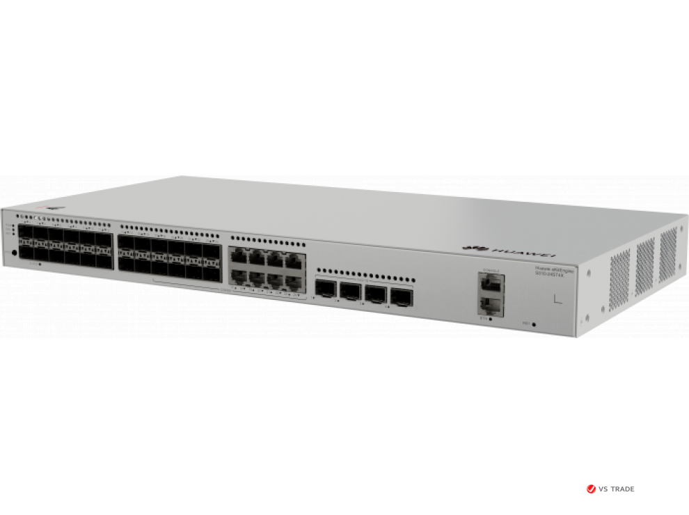 Коммутатор HUAWEI S310-24ST4X (L2+, 24*1GE SFP combo 8*1GE RJ45 ports, 4*10GE SFP+ ports, AC power)
