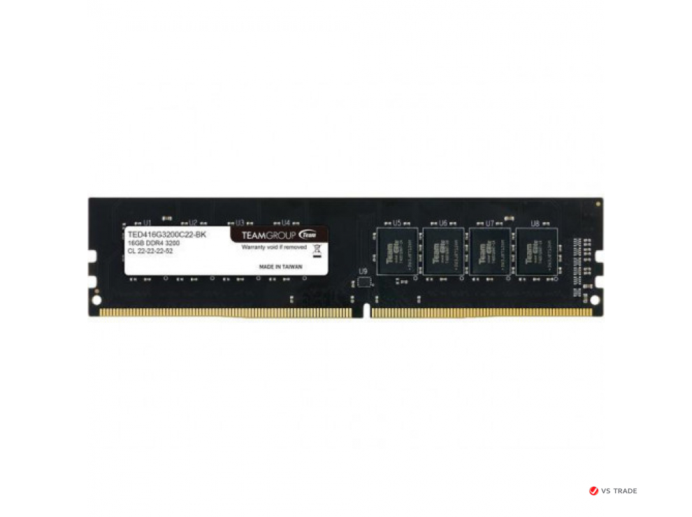 ОЗУ Team Group 16Gb/3200 DDR4 DIMM, CL22, 1.35V, TED416G3200C2201