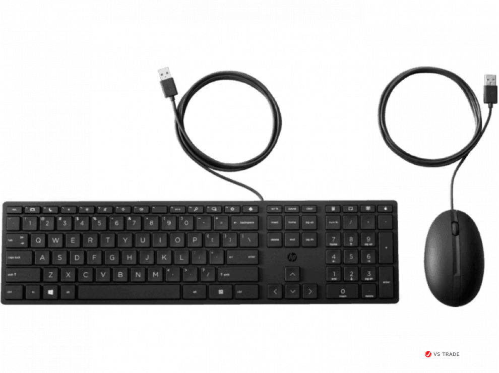 Клавиатура и мышь проводные HP 9SR36AA Wired 320MK