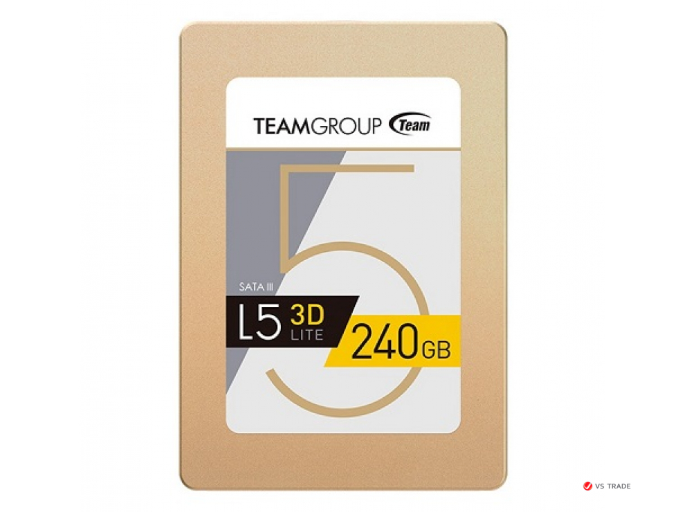 SSD-накопитель Team Group L5 Lite 3D 240Gb, 2.5", 7mm, SATA-III 6Gb/s, 3D NAND TLC, T253TD240G3C101