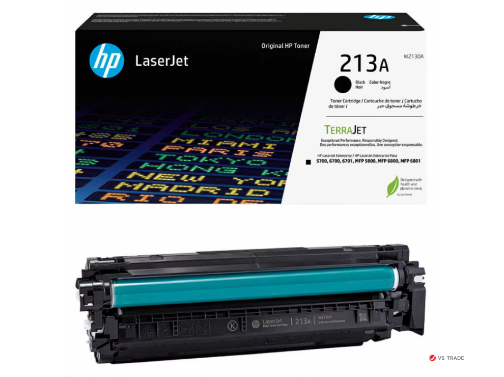 Картридж лазерный HP W2130A 213A Black LaserJet Toner, на 3500 страниц
