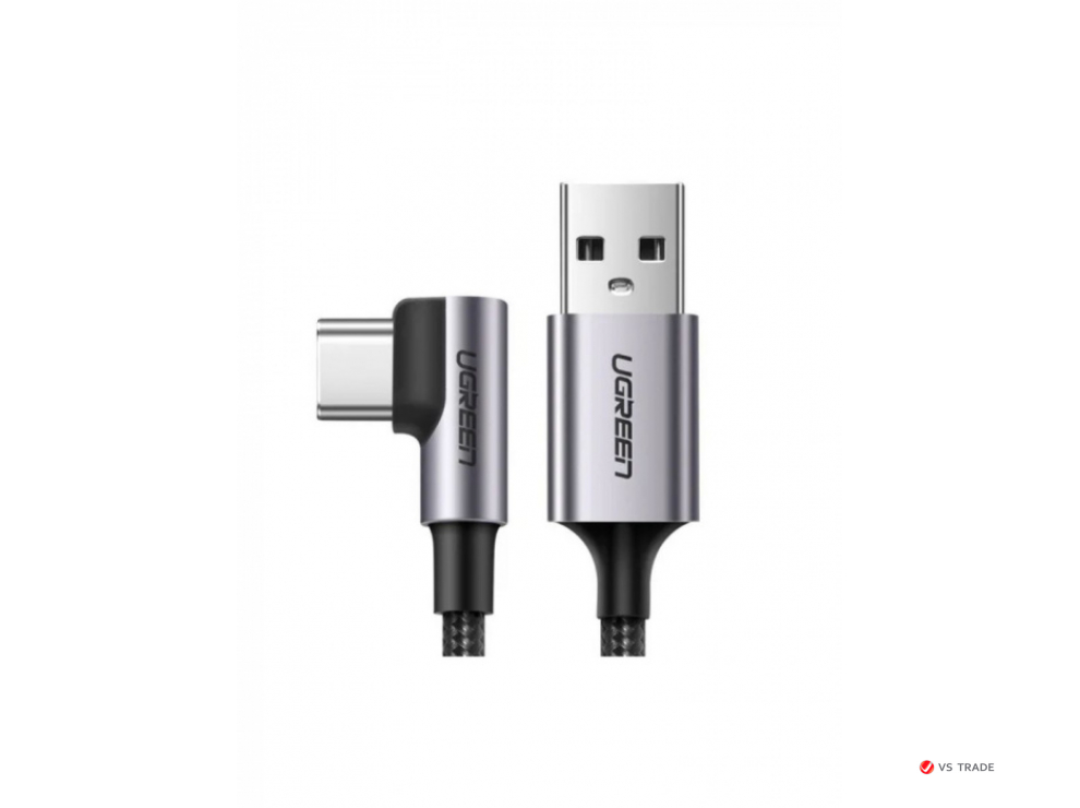 Кабель UGREEN US284 50942 Angled USB AM to USB Type C Cable Angled 2m