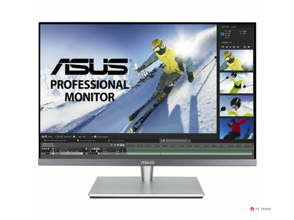 Монитор ASUS PA24AC IPS,24",16:10 FHD (1920x1080x60Hz),HDR400,400cd/m2,1000:1,100M:1,178/178,5ms,2HDMI,DP,3USB,USB TypeС