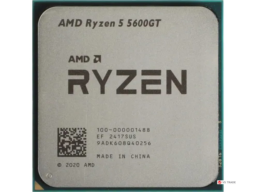Процессор AMD Ryzen 5 5600GT, AM4, 6C/12T, 3.6GHz base, 4.6GHz Turbo, L3 16Mb, 100-000001488, Tray