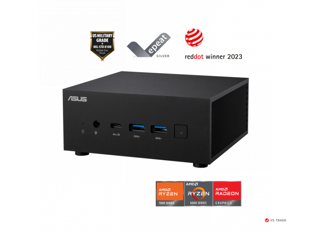 Mini PC Asus PN53-BBR777HD AMD Ryzen™ 7 7735H, Support DDR5, Integrated - Radeon™ Graphics, Support Gen4x4 SSD, WIFI6