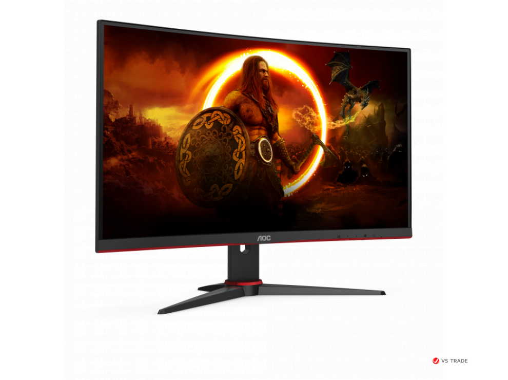 Монитор AOC 27G2ZNE/BK VA,27,16:9 FHD(1920x1080x240Hz),300cd/m2,3000:1,178/178,1ms,DP,2xHDMI,Black