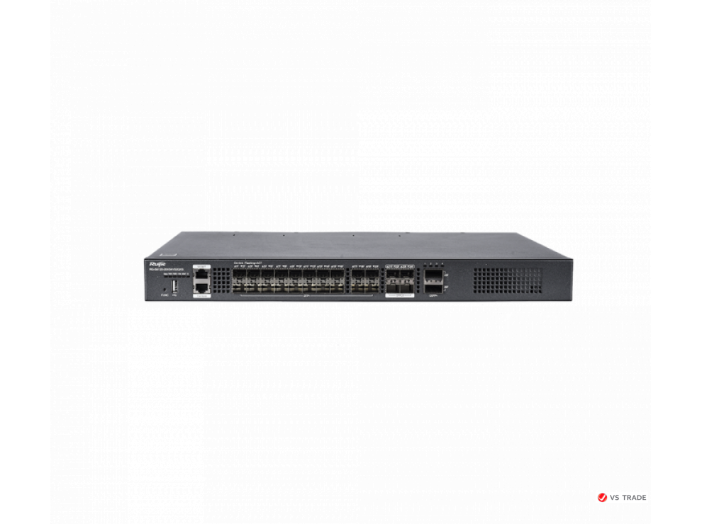 Коммутатор Ruijie RG-S6120-20XS4VS2QXS L3 Managed(20x1G/10G SFP+, 4x10G/25G SFP28, 2x40G QSFP+,  2 EMPTY power slots)