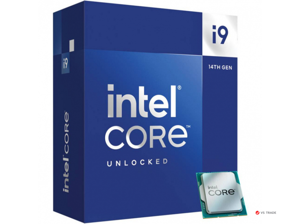 Процессор Intel Core i9-14900K 3.2GHz (6GHz Turbo boost), 24C/32T, (8xP/16xE), 36Mb, TDP125W, LGA1700, BX8071514900K