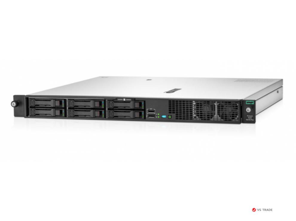 Сервер HPE DL20 Gen10+ P44114-421(1xXeon E-2314(4C-2.8G)/1x16GB/4 SFF BC/Intel VROC SATA SW RAID/2x1GbE/ 1x500Wp/3yw)