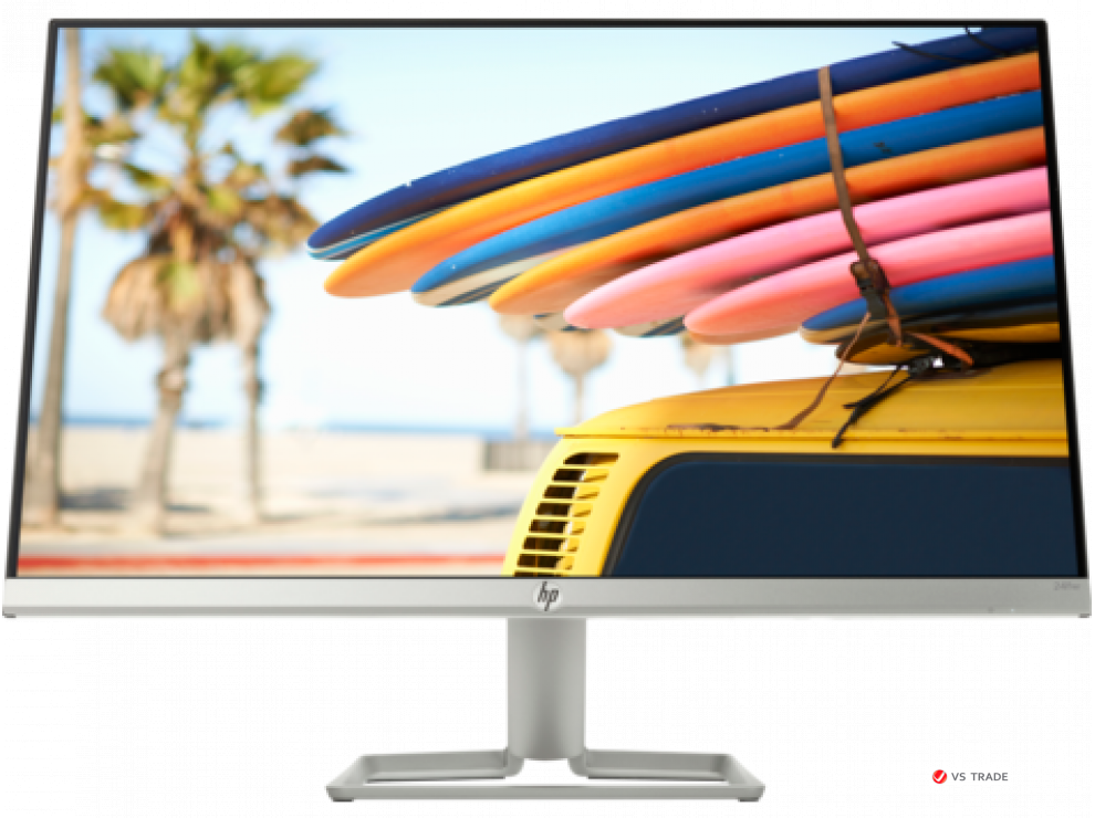 Монитор HP 3KS62AA 24fw|23.8 IPS|16:9|FHD 1920x1080 при 60Гц|300cd/m2|1K:1|10M:1|178/178|5ms|VGA|HDMI|2yw|WHT/SLVR