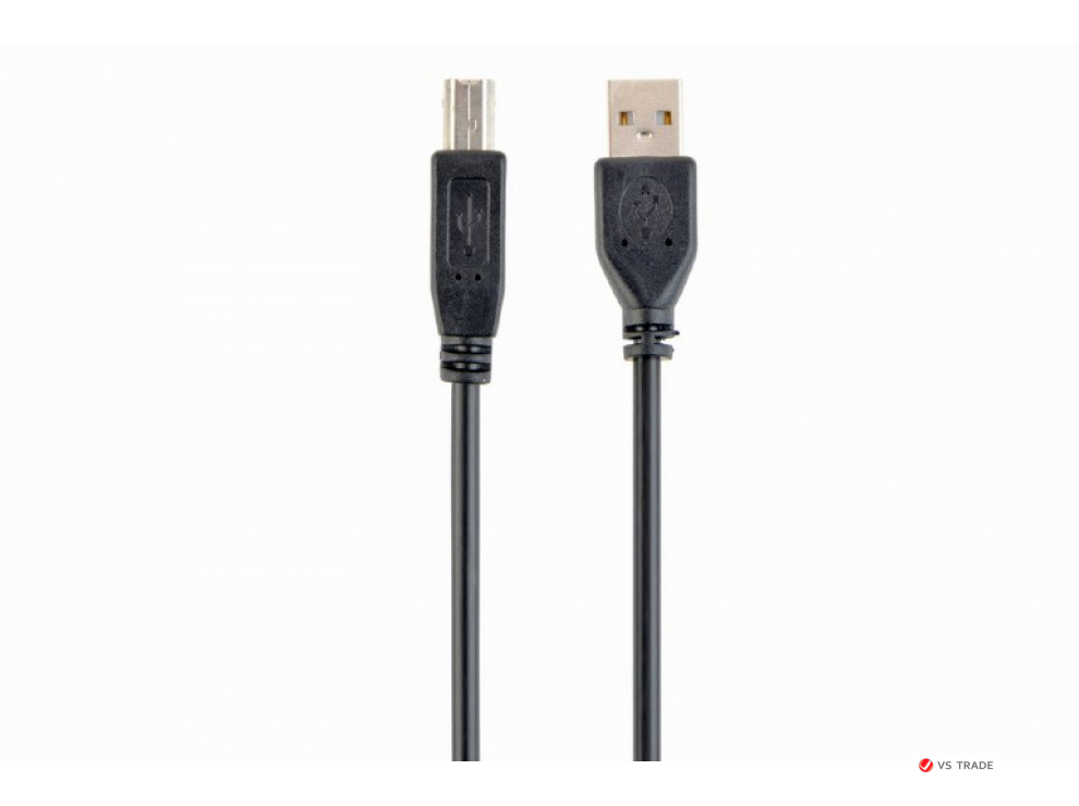 Кабель USB 2.0 Pro Cablexpert CCP-USB2-AMBM-6, AM/BM, 1.8м, экран, черный, пакет