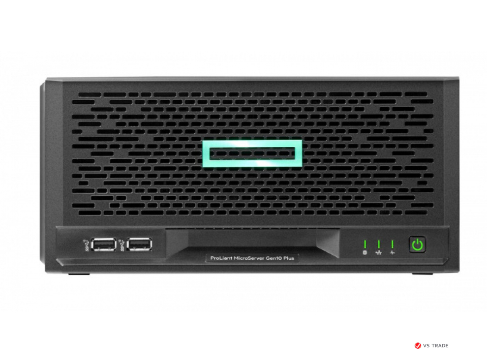 Сервер HPE MicroServer Gen10+ (1xXeon E-2224(4C-3.4G)/ 1x16GB/ 4 LFF nhp/ S100i SATA/ 4x1GbE/ 1x180W/iLO /1yw)