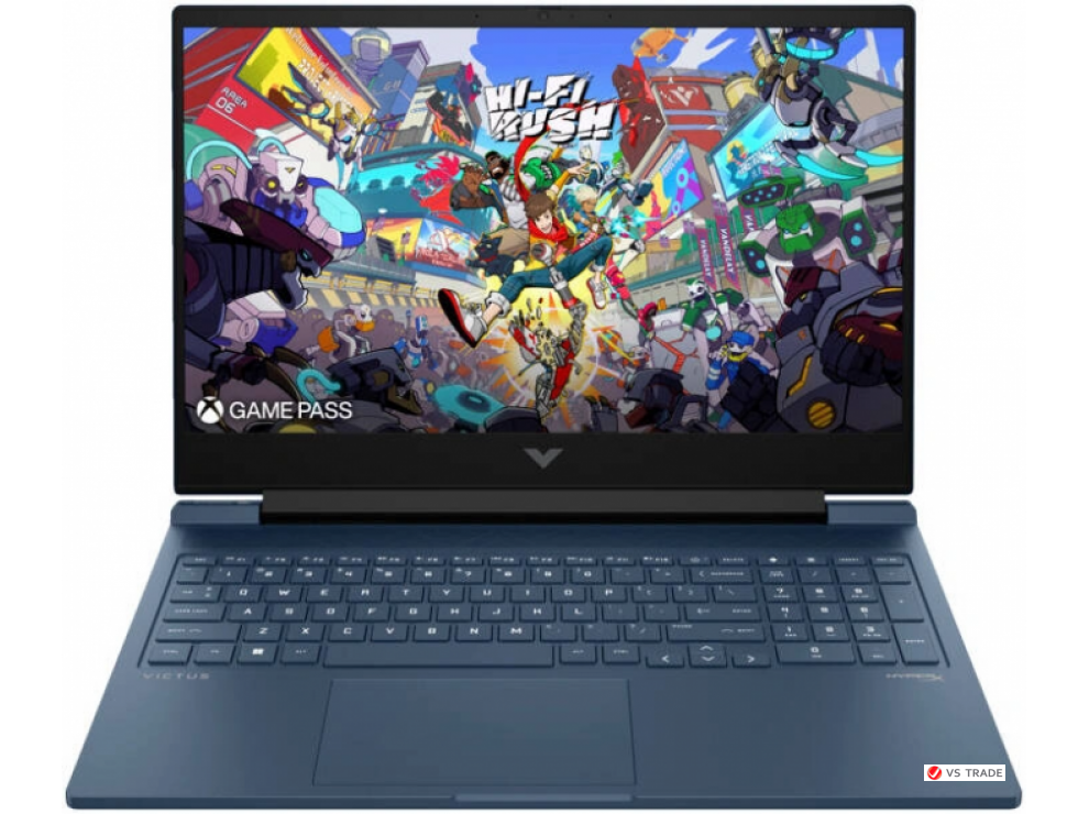 Ноутбук VICTUS 15-fa2061ci,C5-210H,16G D5,512G PCIe,RTX5050 8G,15.6 FHD IPS 144Hz 300nt,DOS,Blue,720p,1yw