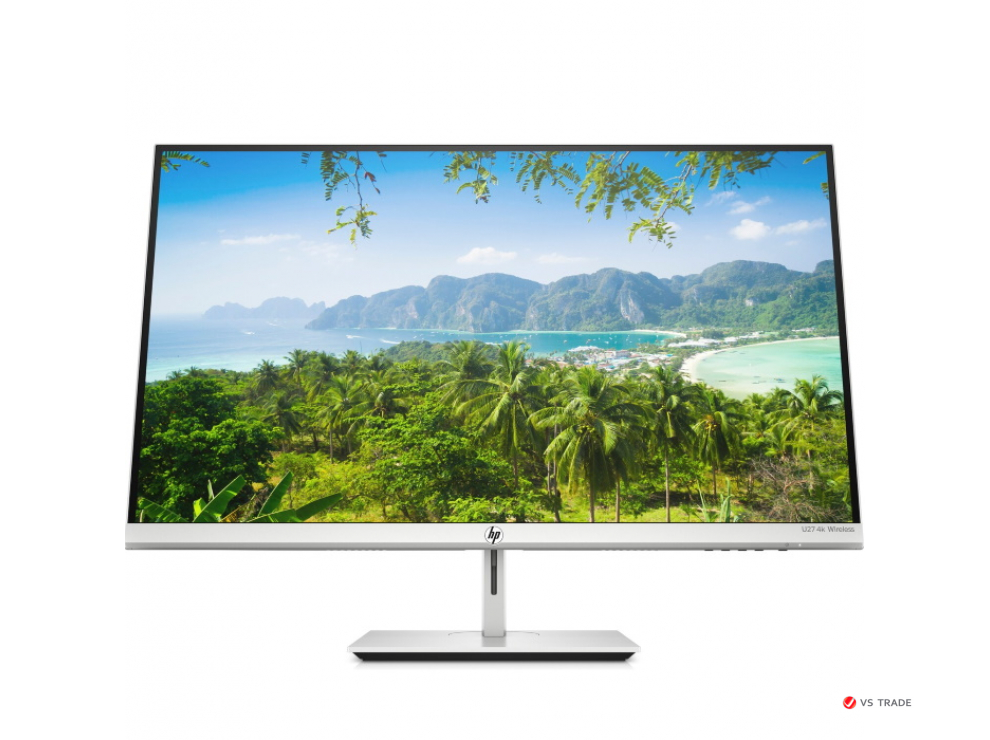 Монитор HP U27 4K Wireless 27" IPS,UHD 4K(16:9),300cd/m2,H178°/V178°,1000:1,10M:1,5ms,HDMI,DP,3xUSB3.2,Silver