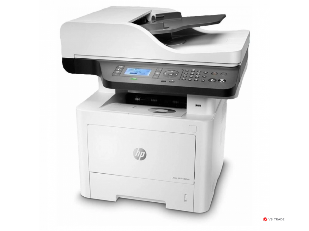 МФУ лазерное монохромное  HP 7UQ76A Laser 432fdn Printer, A4, 1200 x 1200dpi, 40 стр/мин, Hi-Speed USB 2.0, Ethernet