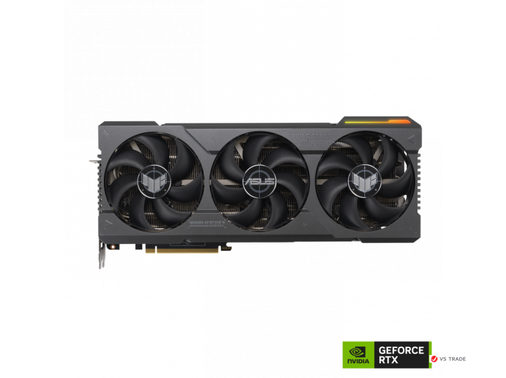 Видеокарта TUF-RTX4090-O24G-GAMING, 24Gb/384bit GDDR6X, 2xHDMI 2.1, 3xDP 1.4a, HDCP, BOX