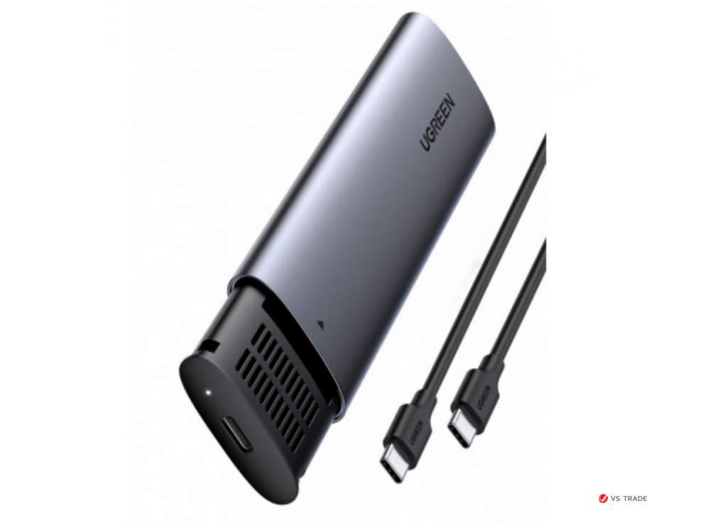 Корпус для Жесткого Диска UGREEN USB-C Female to M.2 M-Key 10G Enclosure C TO C Cable 50cm, 10902