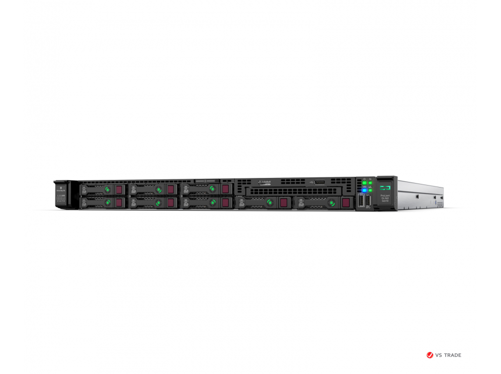 Сервер HPE P19779-B21 DL360 Gen10 (1xXeon4210(10C-2.2G)/ 1x16GB DR/ 8 SFF SC/ P408i-a 2GB Batt/ 4x1GbE FL/ 1x500Wp/ 3yw)