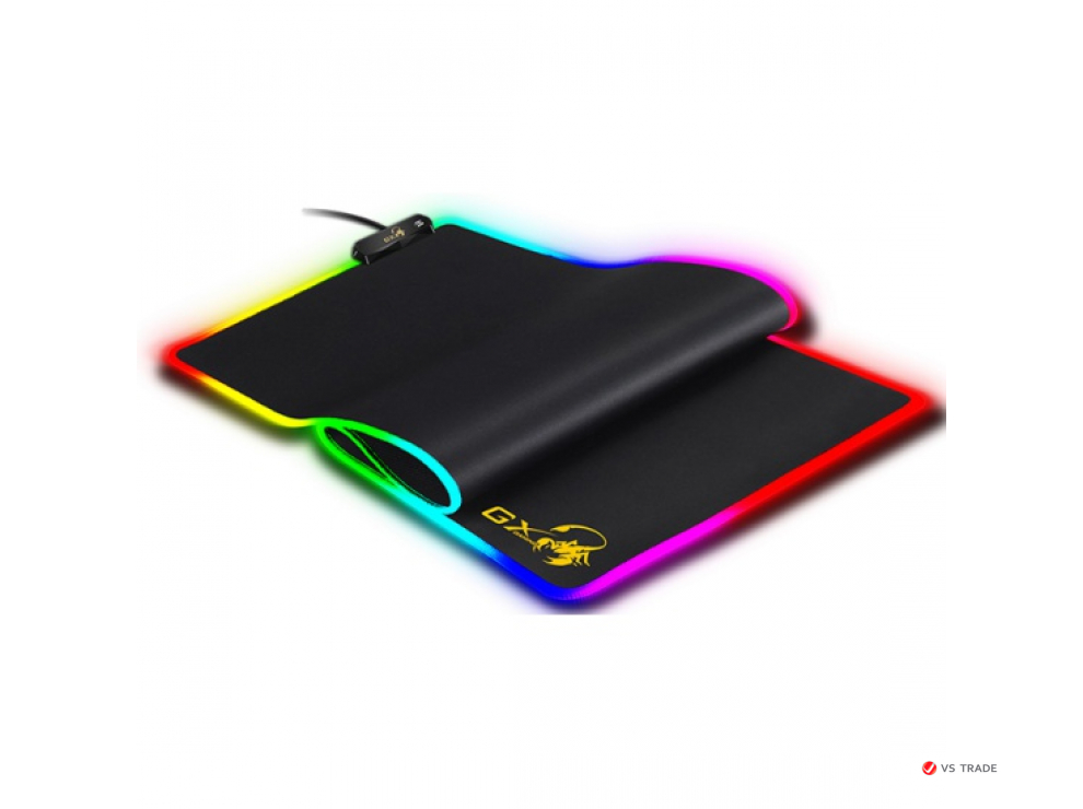 Коврик для мыши Genius RS2, GX-Pad 800S RGB, BLK, USB, 31250003400