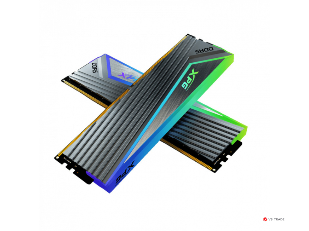 ОЗУ A-Data XPG Caster RGB 32Gb (16x2) 6400MHz DDR5 DIMM, CL40, 1.4v,  AX5U6400C4016G-DCCARGY