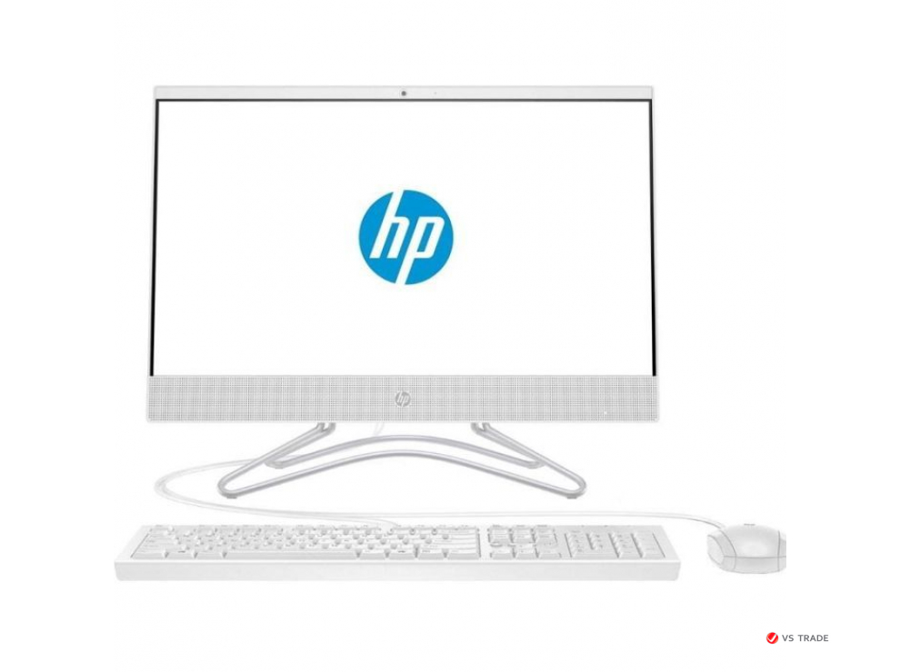 Моноблок HP 200G4 i3 10110U 21.5" AiO/4GB/1TB HDD/DOS/DVDWR/1yw/USB kdbamp;mouse/Wi-Fi+BT 4.2/RTF Card/Snow White/5MP Cam