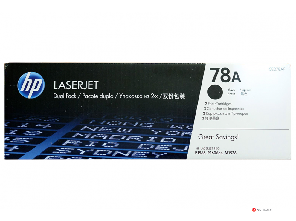 Картридж HP LaserJet CE278AF Black