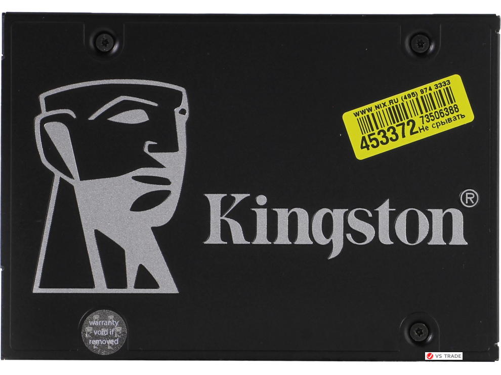 SSD-накопитель Kingston KC600 512Gb, 2.5", 7mm, SATA-III 6Gb/s, 3D TLC, SKC600/512G