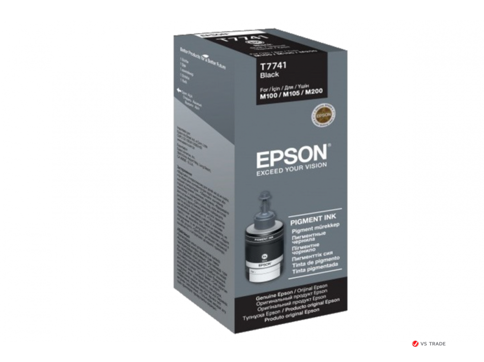 Контейнер с черными пигментными чернилами Epson C13T77414A