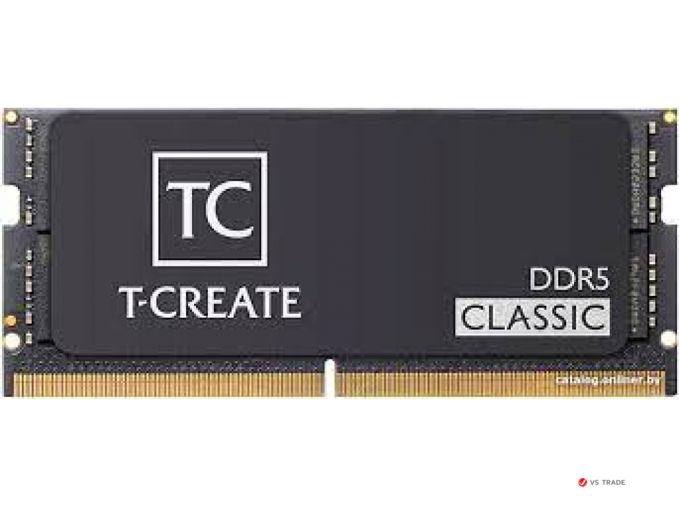 ОЗУ для ноутбука TeamGroup T-Create Classic SODIMM 16Gb (16x1), SODIMM DDR5, CL 46T, CTCCD516G5600HC46A-S01