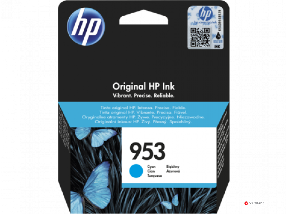 Картридж струйный HP F6U12AE 953, Cyan Original Ink Cartridge