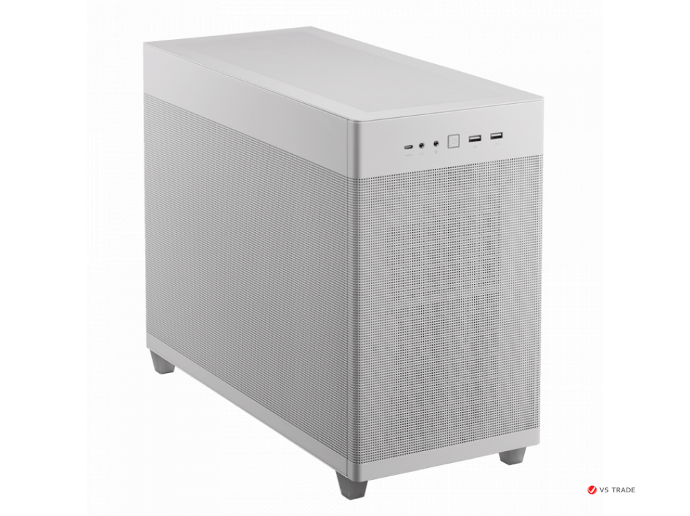 Корпус ASUS AP201 PRIME CASE MESH WHITE EDITION, без закаленного стекла, micro-ATX, белый