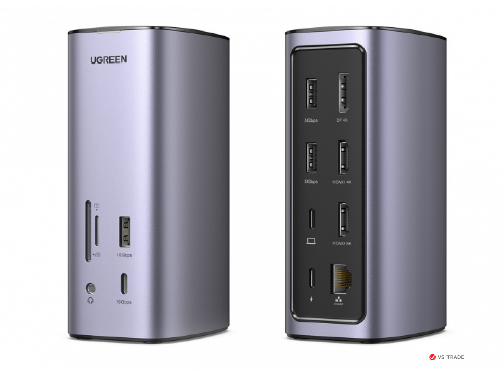 Док-станция UGREEN CM555 USB-C Multifunction Docking Station Pro 90325