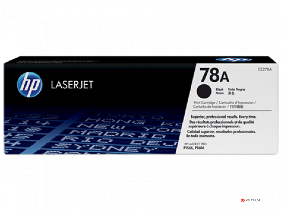 Картридж лазерный HP LaserJet CE278A_S Black for HP LJ Pro P1560, M1536dnf MFP and P1600 Printer series up to 2100 pages