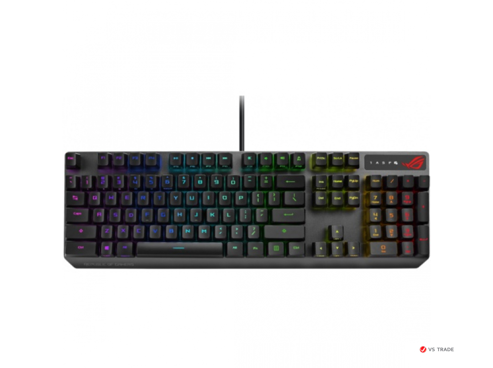 Клавиатура Asus XA05 ROG STRIX SCOPE RX/RD/RU//KB Mechanical Switches, 90MP0240-BKRA00