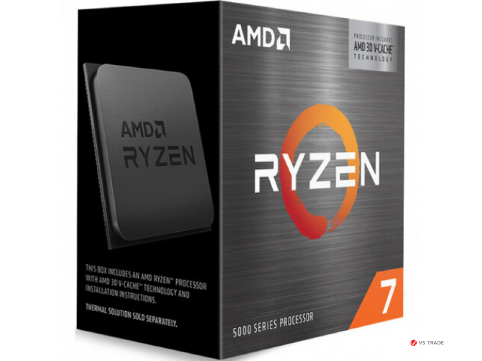 Процессор AMD Ryzen 7 5800X3D, 3.4GHz, 96Mb L3, AM4, 100-100000651WOF