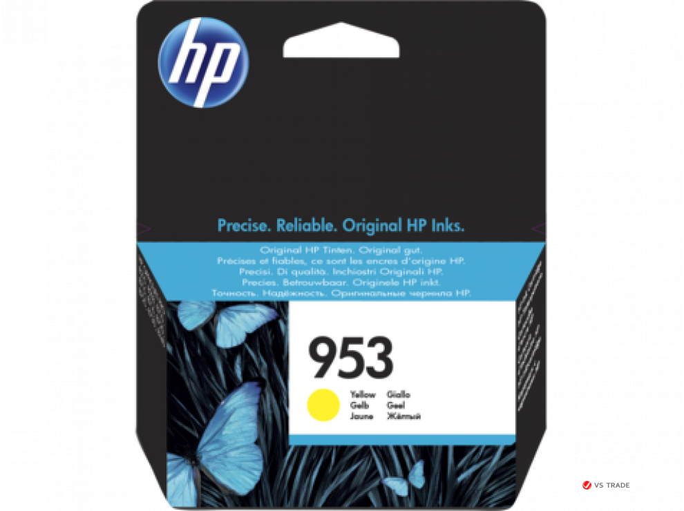 Картридж струйный HP F6U14AE 953, Yellow Original Ink Cartridge