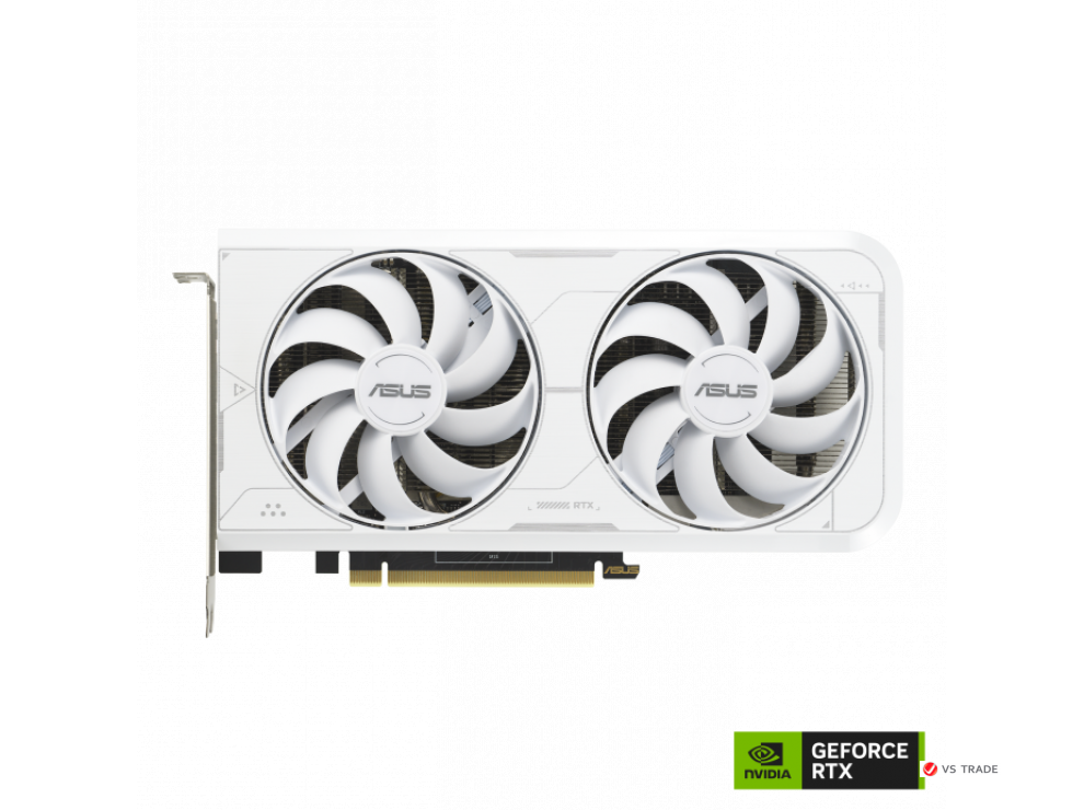 Видеокарта ASUS Dual GeForce RTX 3060Ti White OC Edition, 8GB GDDR6X, 256bit,1xHDMI,3xDP,DUAL-RTX3060TI-O8GD6X-WHITE,BOX