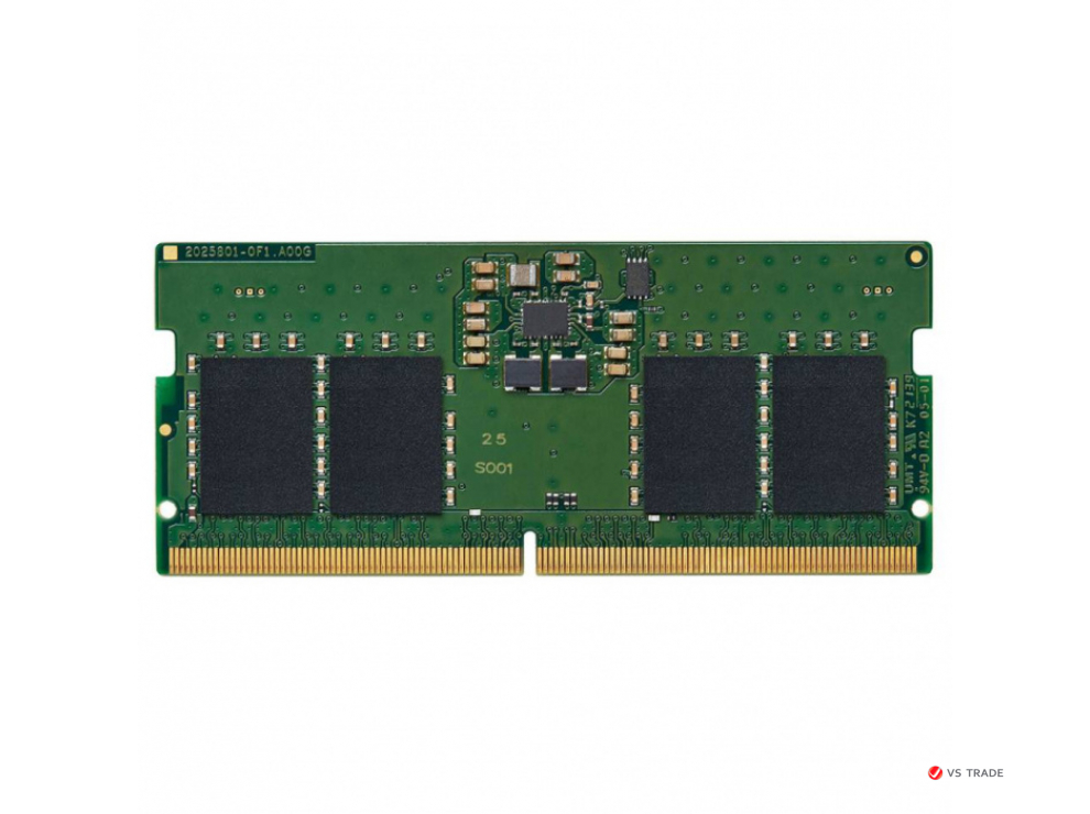 ОЗУ для ноутбука Kingston Value RAM, 8Gb SODIMM DDR5, 4800Mt/s, CL40, KVR48S40BS6-8