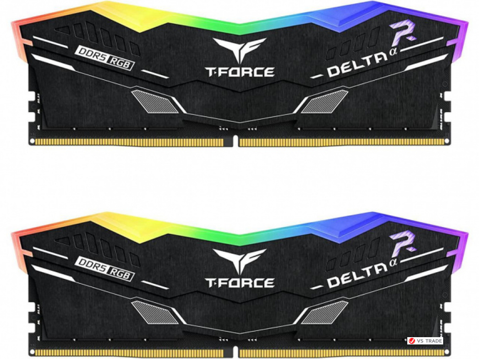 ОЗУ Team Group, T-Force Delta Alpha RGB 32GB Kit, DDR5 (2x16GB), 6000Mhz, CL38-38-38-78,  1.25V, FF7D532G6000HC38ADC01