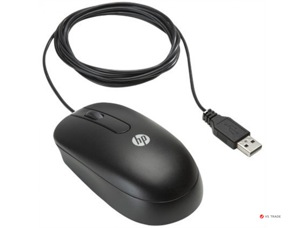 Лазерная мышь HP H4B81AA, USB, колесо прокрутки, 3 кнопки, черная