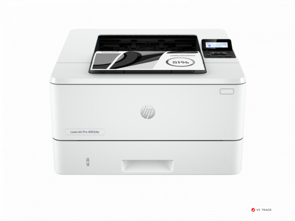 Лазерный ЧБ принтер HP LJ Pro 4003dw 2Z610A, до 42 стр/мин, Duplex, LAN, WIFI, USB
