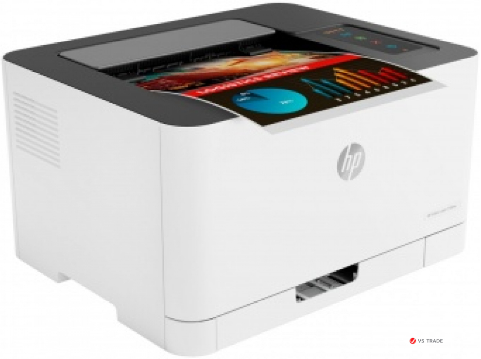 Принтер лазерный цветной HP Color Laser 150nw 4ZB95A, ЧБ 18 стр/мин, цвет 4 стр/мин, USB 2.0, Ethernet, 64 MB