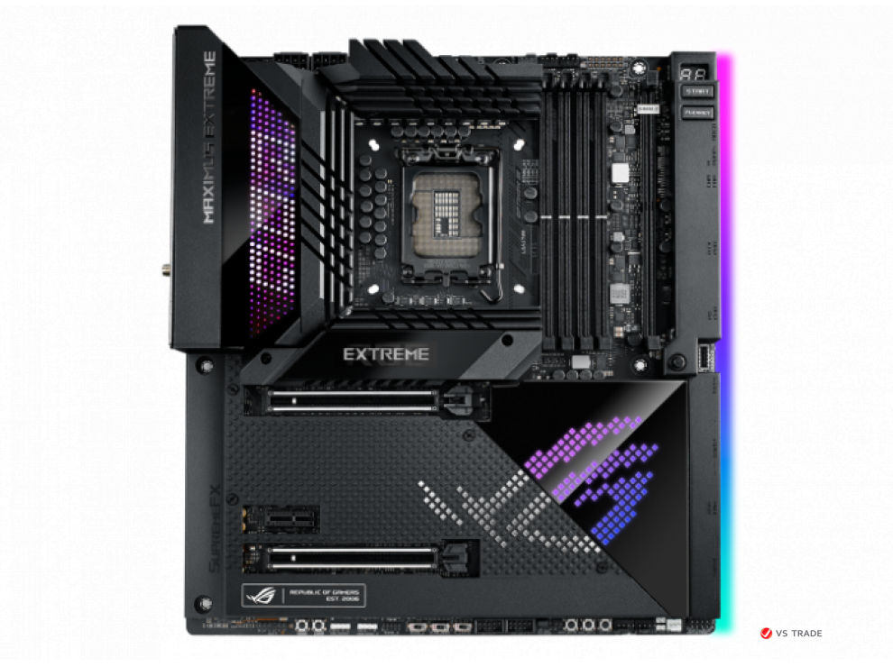 Сист. плата ASUS ROG MAXIMUS Z690 EXTREME,Z690,1700,4xDIMM DDR5,2xPCI-E x16,PCI-Ex1, 5xM.2,6xSATA,Thunderbolt,WIFI6E,BOX