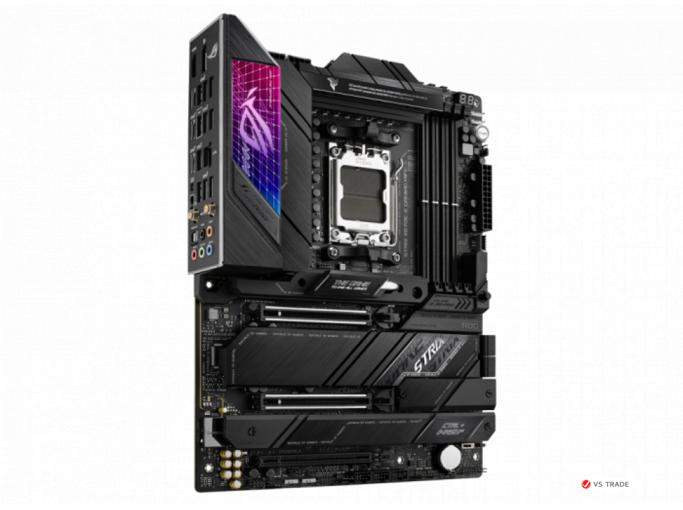 Сист. плата ASUS ROG STRIX X670E-E GAMING WIFI, AM5, 4xDDR5, 3xPCI-E x16 ,4xM.2, 4xSATA, DP, HDMI, WIFI6E, BOX