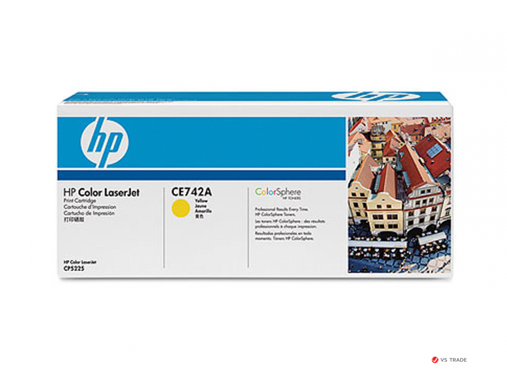 Картридж HP CE742A Yellow Print Cartridge for HP LaserJet CP5225, up to 7300