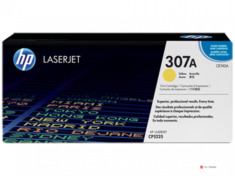 Картридж лазерный HP CE742A Yellow Print Cartridge for HP LaserJet CP5225, up to 7300