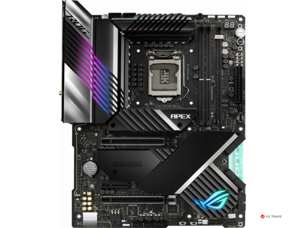 Сист. плата ASUS ROG MAXIMUS XII APEX, Z490, 1200, 2xDIMM DDR4, 2xPCI-E x16, PCI-Ex4, PCI-Ex1, M.2, 6xSATA, WI-FI6,