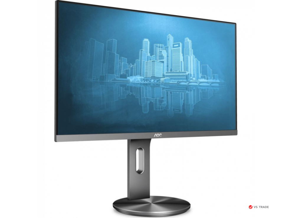 Монитор AOC U2790PQU 4K ProLine|IPS 27" UHD 60Hz 16:9|5ms|350cd|50M:1|1K:1|178/178|HDMI*2|DP|USB|2W*2|HAS|Grey