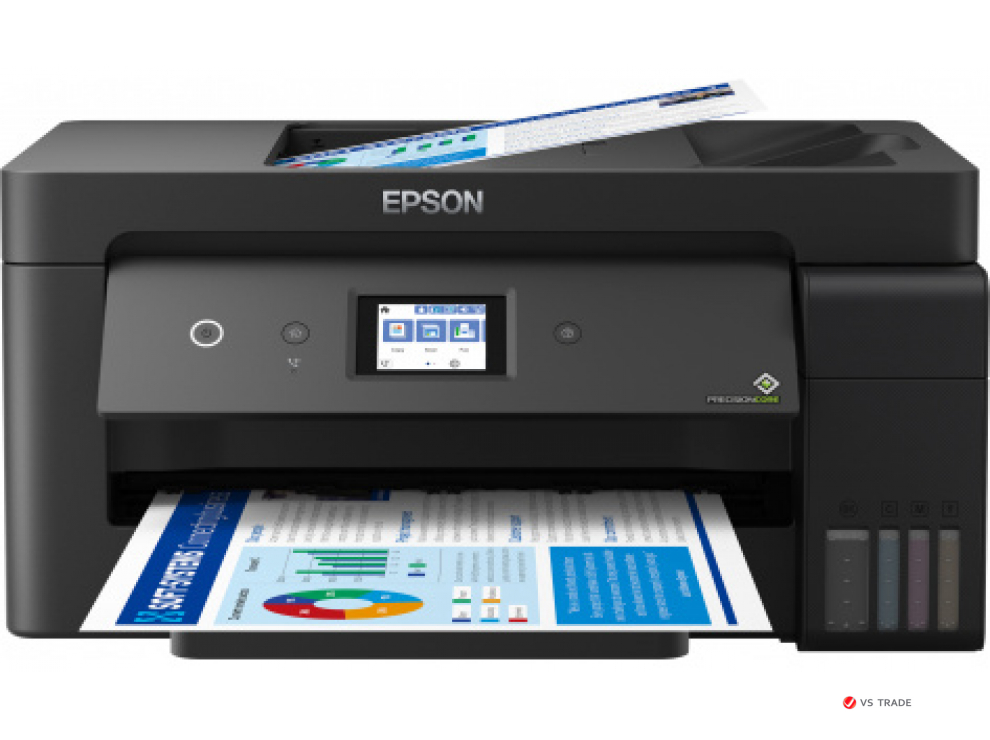 Струйное цветное МФУ Epson L14150 C11CH96404 А3, до 38 стр/мин, сканер А4, fax, WIFI, Ethernet, СНПЧ, Duplex