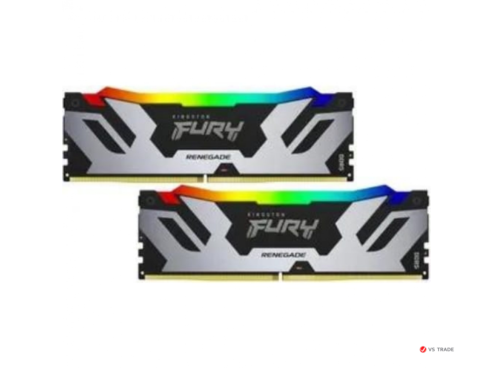 ОЗУ Kingston Fury Renegade RGB,  DIMM DDR5, 32 Gb (16GB x2), 7200 МГц, CL36, 1.45 В, KF572C38RSAK2-32